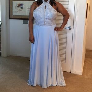 Light blue prom dress